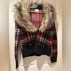 Ralph Lauren knit with fake fur